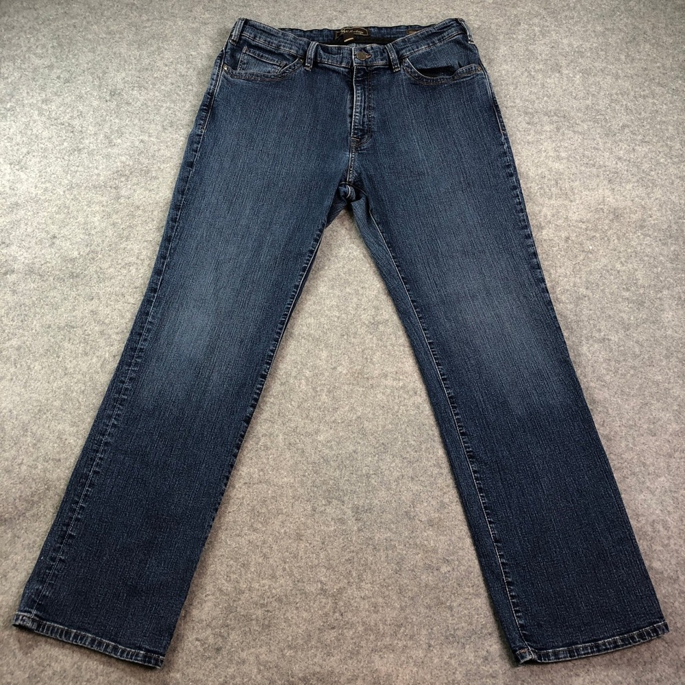 34 Heritage Charisma Mens Jeans 38x34 (fits 36x33) Blue Straight Leg Dark Wash
